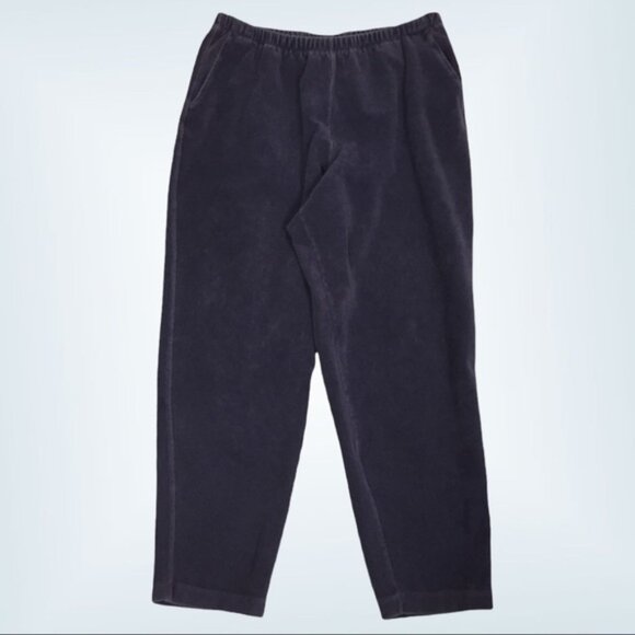 Lands End Purple Corduroy Pants Women's 14-16 - Picture 1 of 10